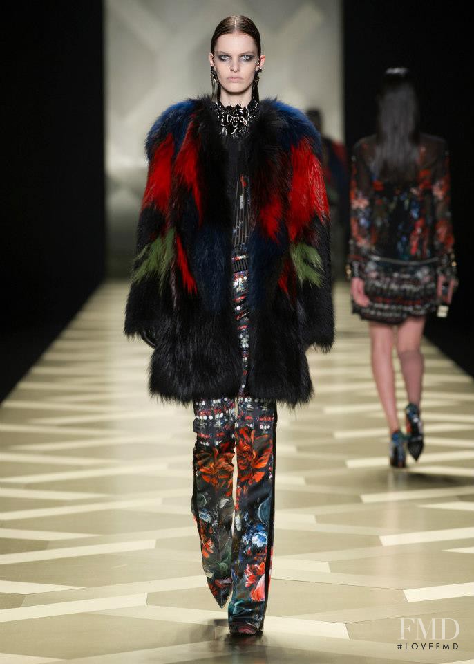 Lisa Verberght featured in  the Roberto Cavalli fashion show for Autumn/Winter 2013
