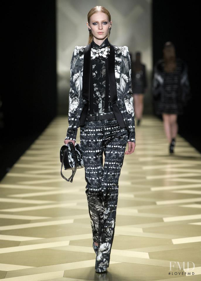 Julia Nobis featured in  the Roberto Cavalli fashion show for Autumn/Winter 2013