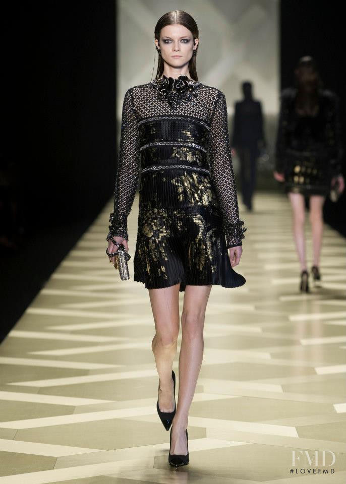 Kasia Struss featured in  the Roberto Cavalli fashion show for Autumn/Winter 2013