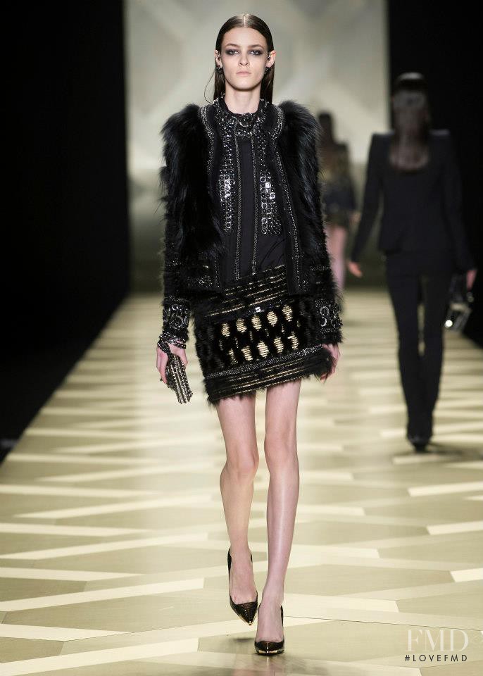 Kremi Otashliyska featured in  the Roberto Cavalli fashion show for Autumn/Winter 2013