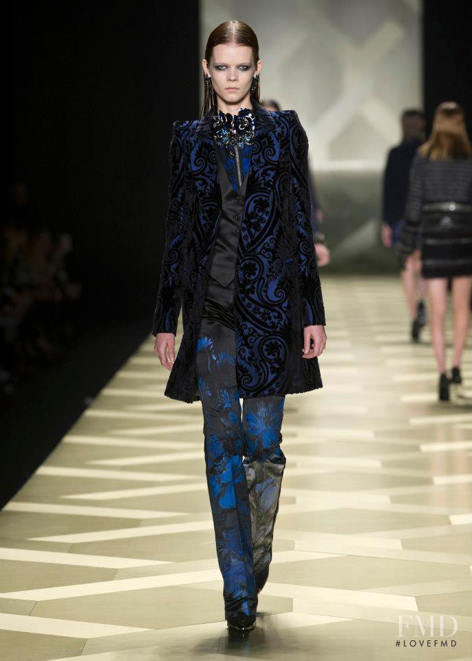 Irina Kravchenko featured in  the Roberto Cavalli fashion show for Autumn/Winter 2013