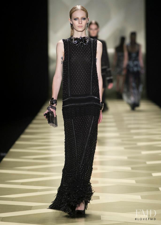 Julia Nobis featured in  the Roberto Cavalli fashion show for Autumn/Winter 2013