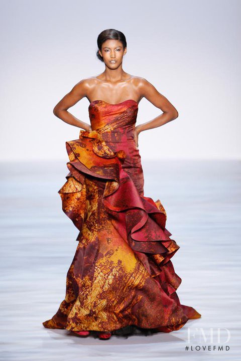 Sessilee Lopez featured in  the Christian Siriano fashion show for Spring/Summer 2010