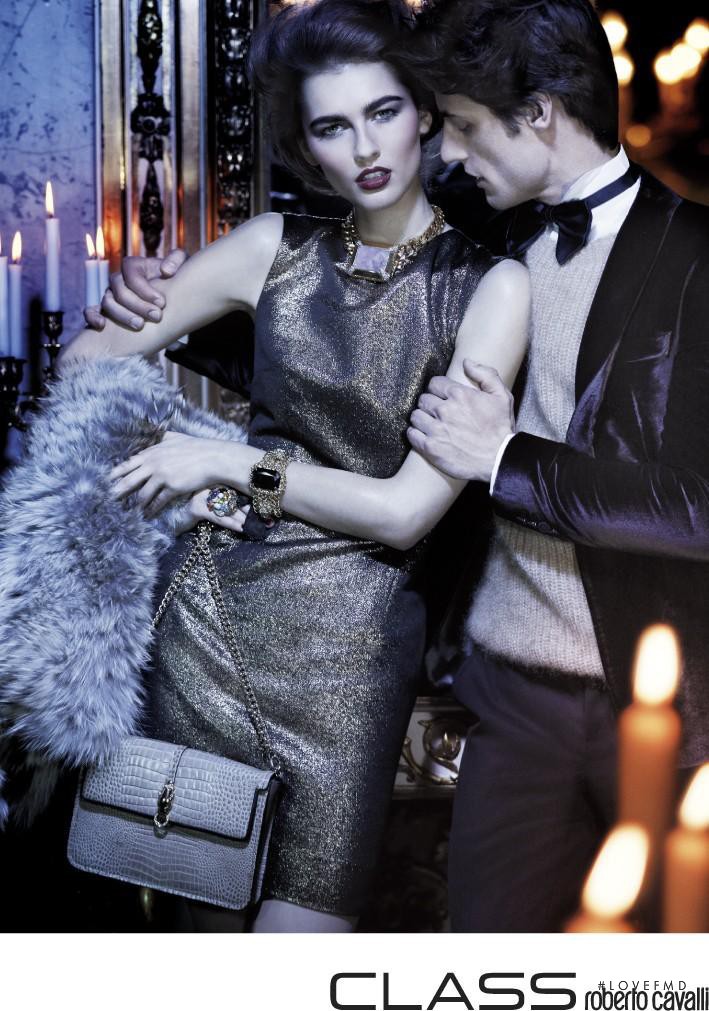 Vika Kuropyatnikova featured in  the Roberto Cavalli Class advertisement for Autumn/Winter 2012