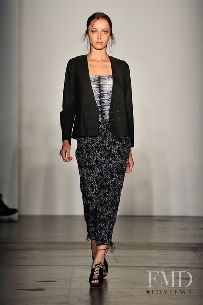 Andressa Fontana featured in  the Rachel Comey fashion show for Spring/Summer 2011