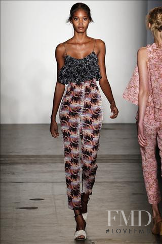 Melodie Monrose featured in  the Rachel Comey fashion show for Spring/Summer 2011