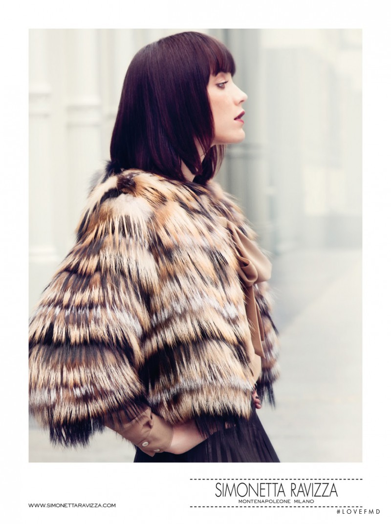 Andressa Fontana featured in  the Simonetta Ravizza advertisement for Autumn/Winter 2013