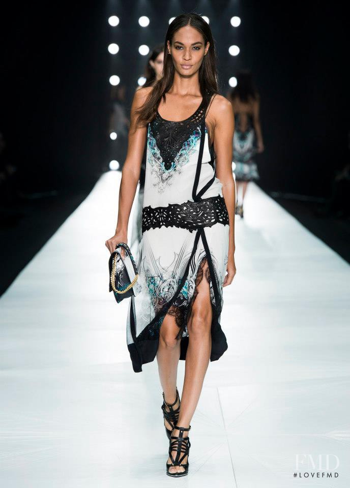 Joan Smalls featured in  the Roberto Cavalli fashion show for Spring/Summer 2013