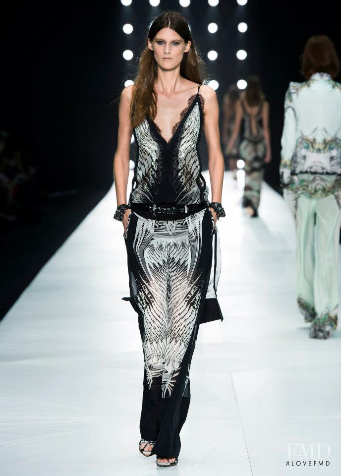 Marie Piovesan featured in  the Roberto Cavalli fashion show for Spring/Summer 2013