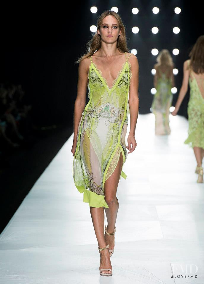 Karmen Pedaru featured in  the Roberto Cavalli fashion show for Spring/Summer 2013