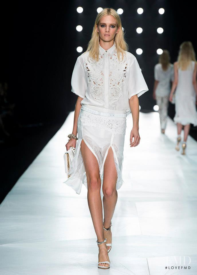Daria Strokous featured in  the Roberto Cavalli fashion show for Spring/Summer 2013