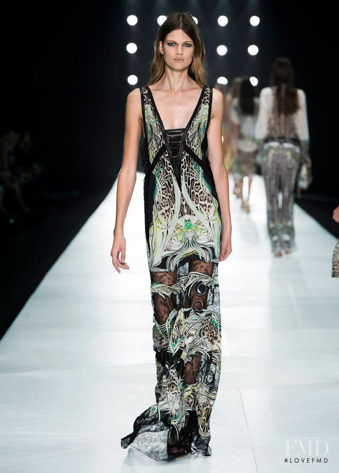 Bette Franke featured in  the Roberto Cavalli fashion show for Spring/Summer 2013