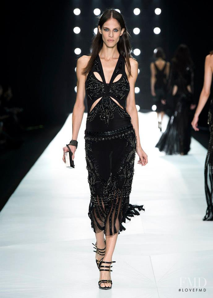 Aymeline Valade featured in  the Roberto Cavalli fashion show for Spring/Summer 2013