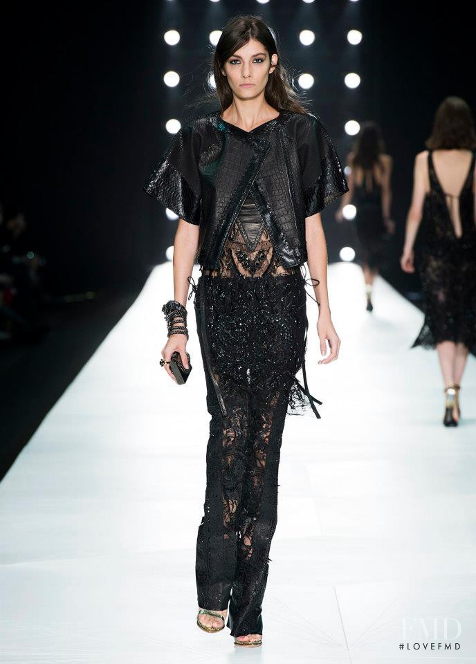 Muriel Beal featured in  the Roberto Cavalli fashion show for Spring/Summer 2013