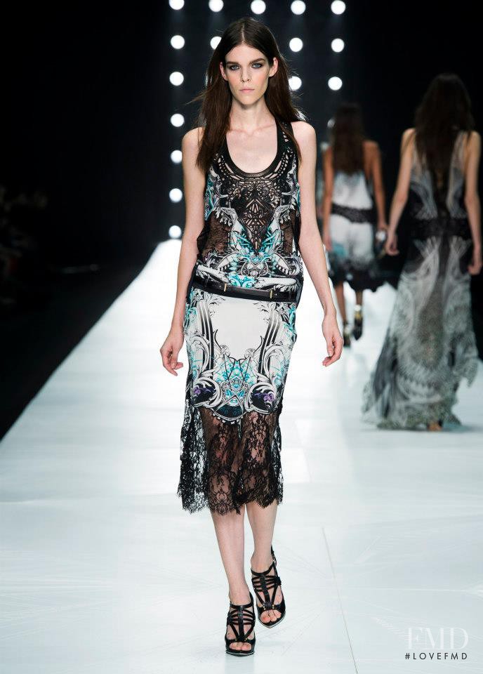 Meghan Collison featured in  the Roberto Cavalli fashion show for Spring/Summer 2013