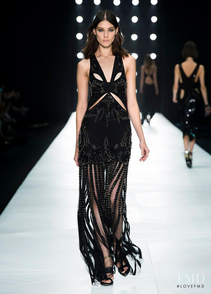 Kati Nescher featured in  the Roberto Cavalli fashion show for Spring/Summer 2013