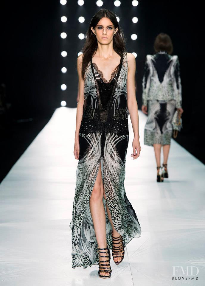 Erjona Ala featured in  the Roberto Cavalli fashion show for Spring/Summer 2013