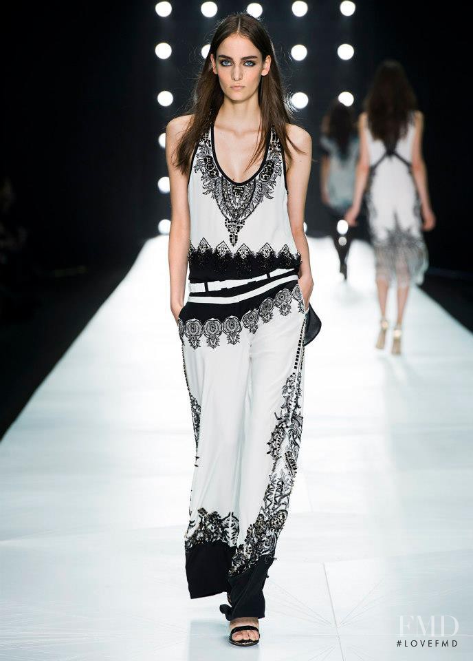 Zuzanna Bijoch featured in  the Roberto Cavalli fashion show for Spring/Summer 2013