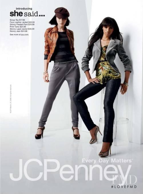 Andressa Fontana featured in  the JCPenney advertisement for Autumn/Winter 2009