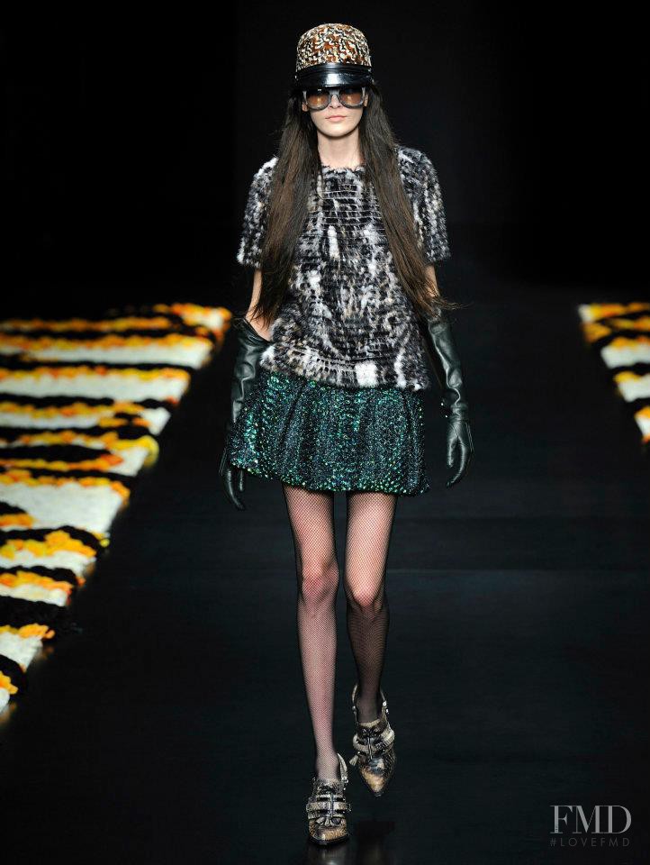 Melissa Stasiuk featured in  the Roberto Cavalli fashion show for Autumn/Winter 2012
