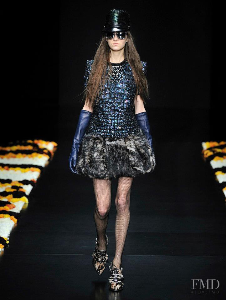 Magda Laguinge featured in  the Roberto Cavalli fashion show for Autumn/Winter 2012