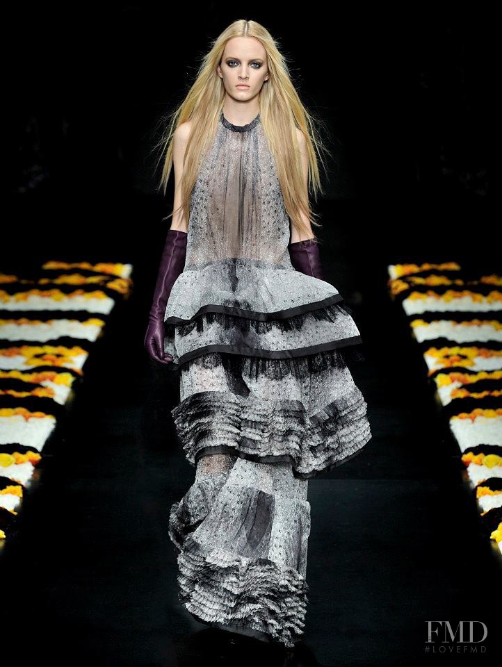 Daria Strokous featured in  the Roberto Cavalli fashion show for Autumn/Winter 2012