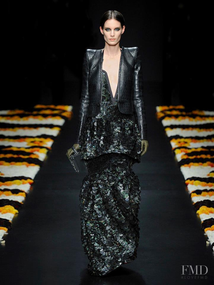 Iris Strubegger featured in  the Roberto Cavalli fashion show for Autumn/Winter 2012