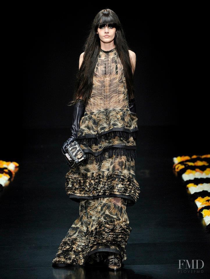 Melissa Stasiuk featured in  the Roberto Cavalli fashion show for Autumn/Winter 2012