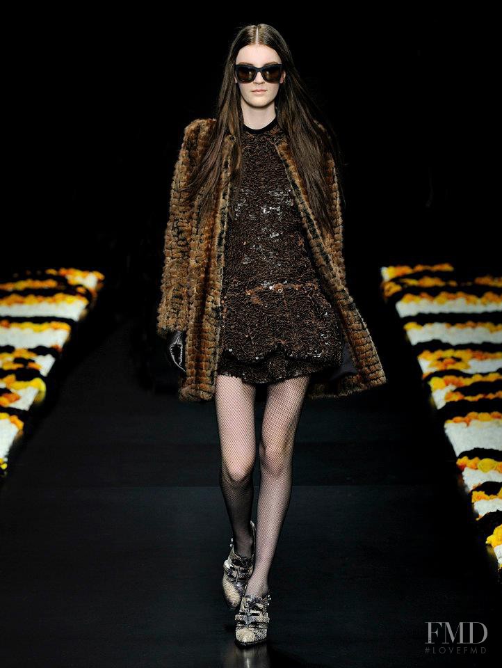 Laura Kampman featured in  the Roberto Cavalli fashion show for Autumn/Winter 2012