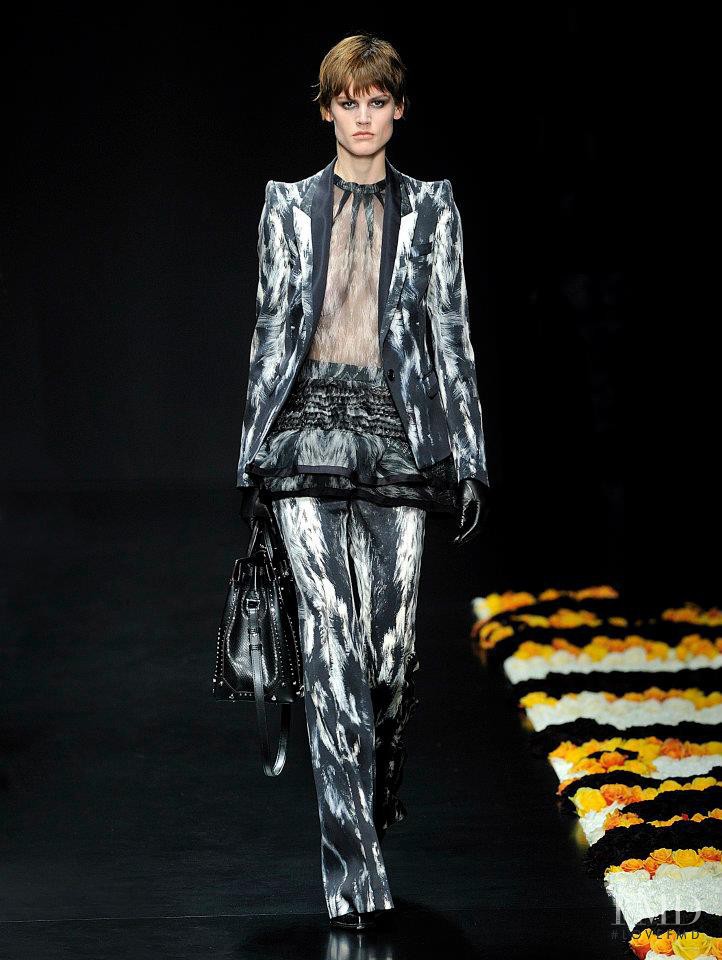 Saskia de Brauw featured in  the Roberto Cavalli fashion show for Autumn/Winter 2012