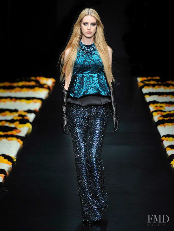 Julia Frauche featured in  the Roberto Cavalli fashion show for Autumn/Winter 2012