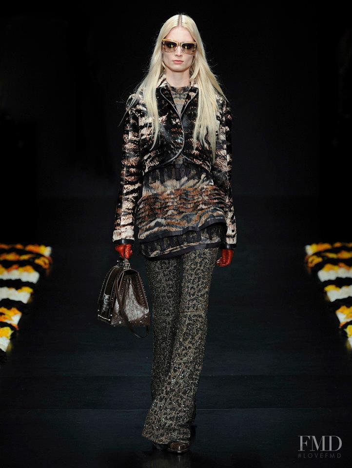 Melissa Tammerijn featured in  the Roberto Cavalli fashion show for Autumn/Winter 2012