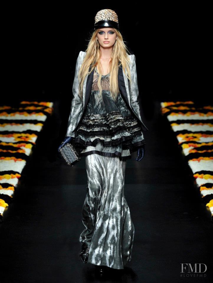 Lily Donaldson featured in  the Roberto Cavalli fashion show for Autumn/Winter 2012