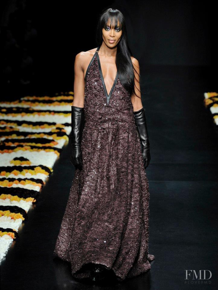 Naomi Campbell featured in  the Roberto Cavalli fashion show for Autumn/Winter 2012