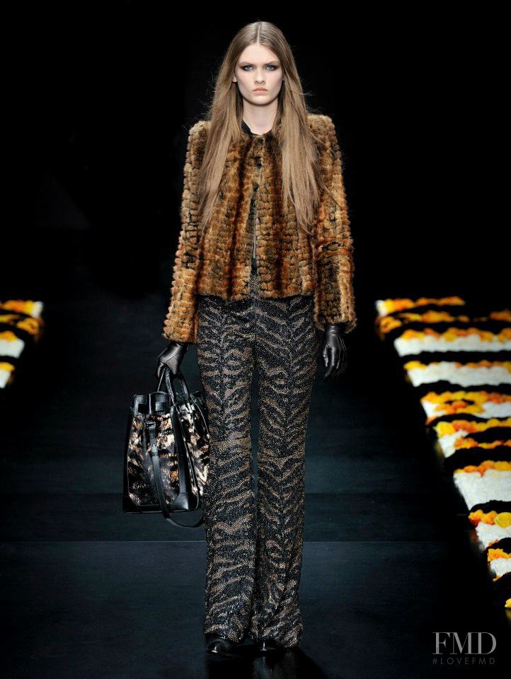 Lara Mullen featured in  the Roberto Cavalli fashion show for Autumn/Winter 2012
