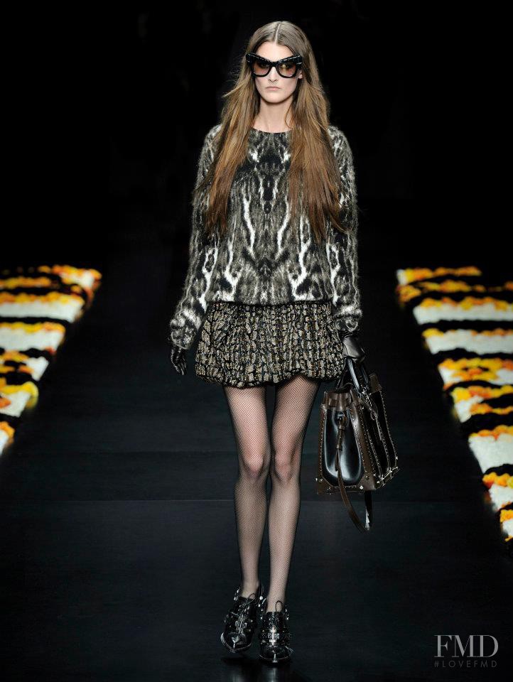 Marie Piovesan featured in  the Roberto Cavalli fashion show for Autumn/Winter 2012