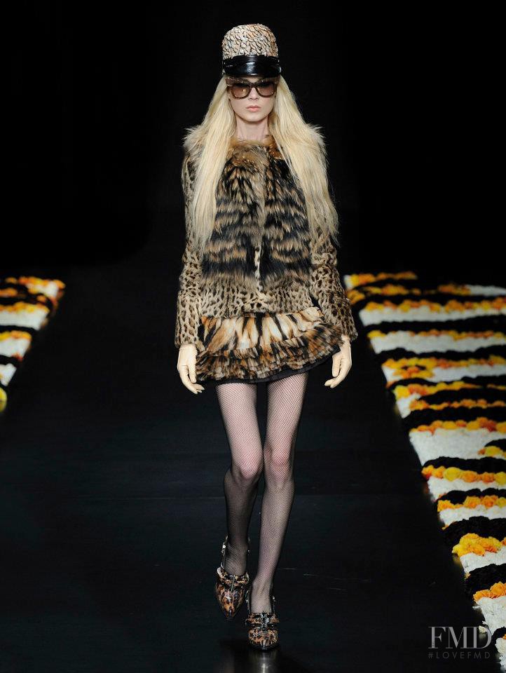 Elsa Sylvan featured in  the Roberto Cavalli fashion show for Autumn/Winter 2012