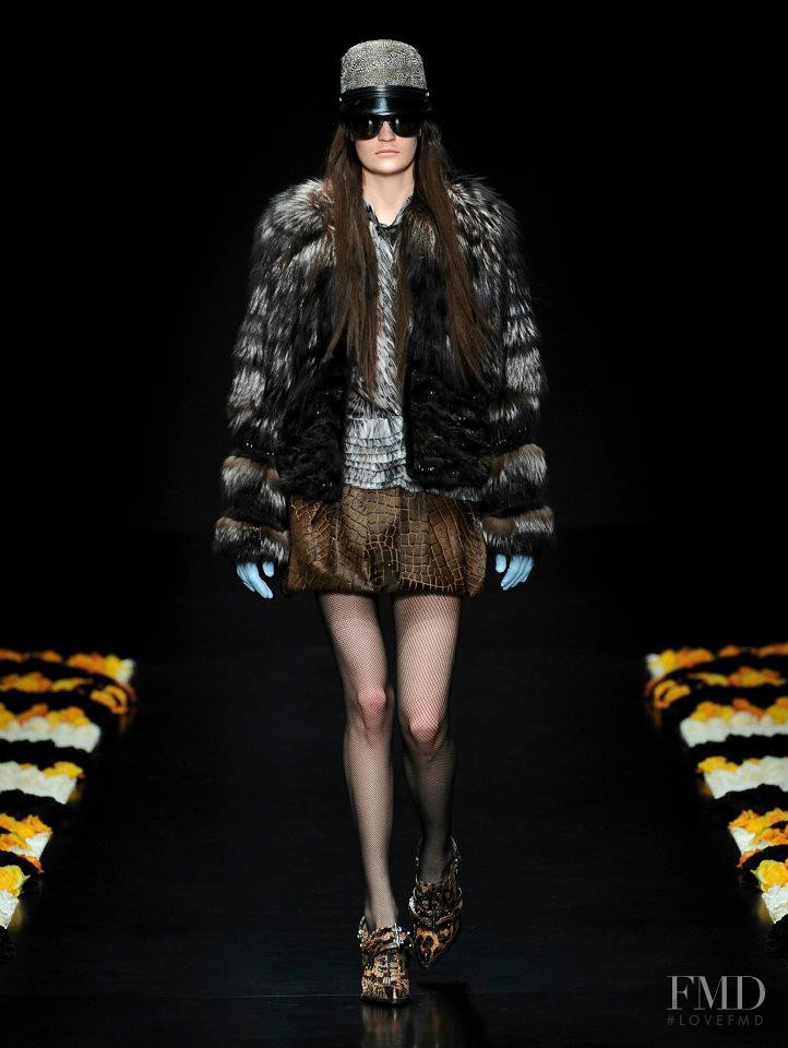 Maria Bradley featured in  the Roberto Cavalli fashion show for Autumn/Winter 2012