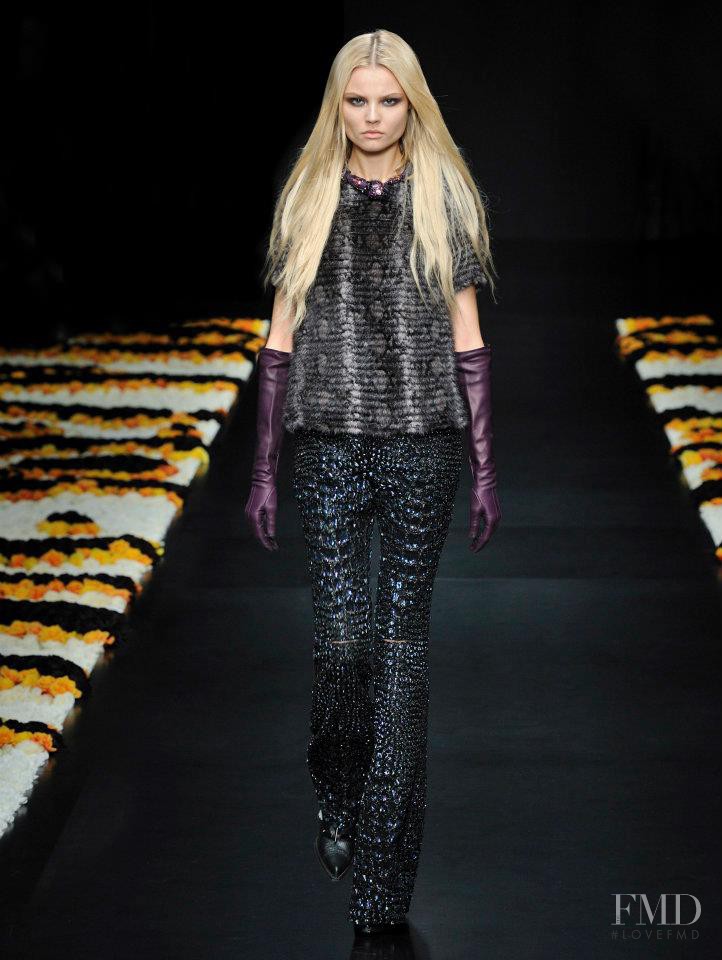 Magdalena Frackowiak featured in  the Roberto Cavalli fashion show for Autumn/Winter 2012