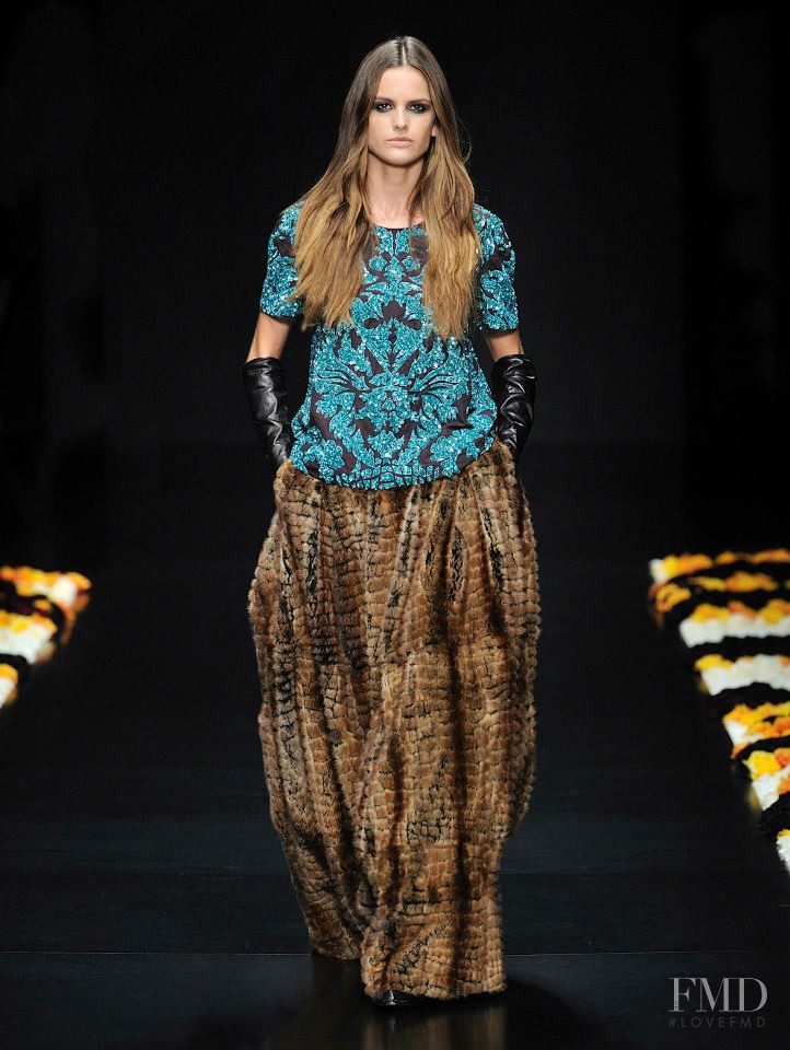 Izabel Goulart featured in  the Roberto Cavalli fashion show for Autumn/Winter 2012