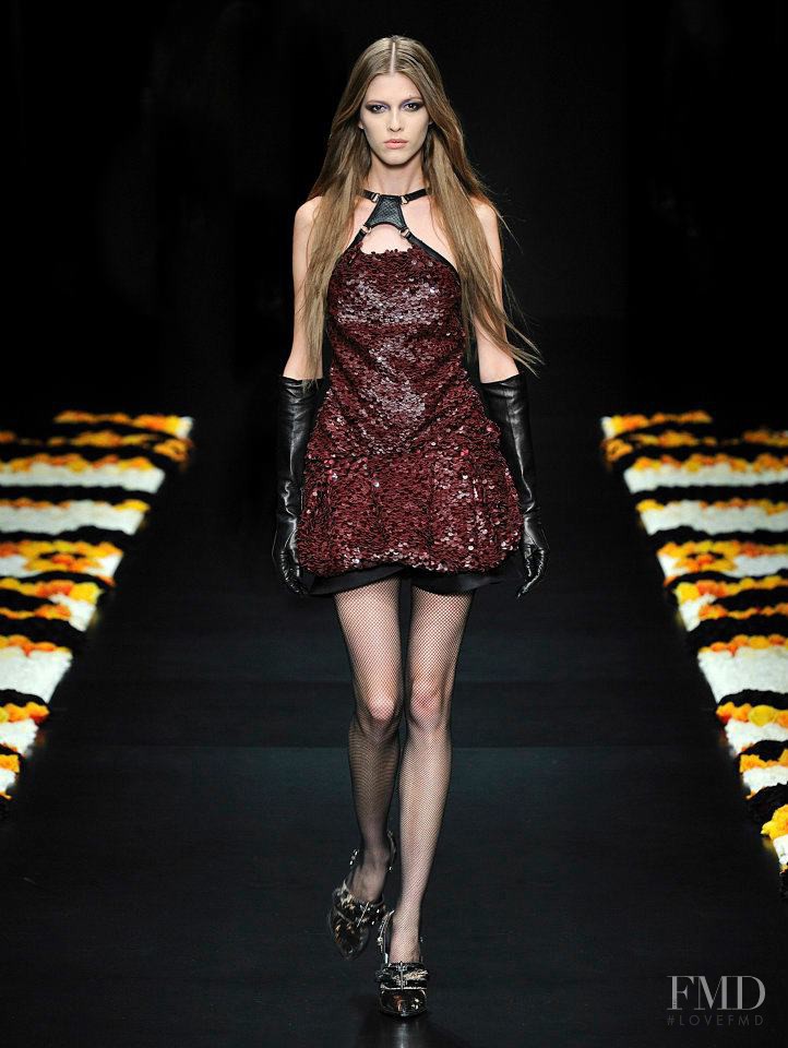 Yulia Kharlapanova featured in  the Roberto Cavalli fashion show for Autumn/Winter 2012