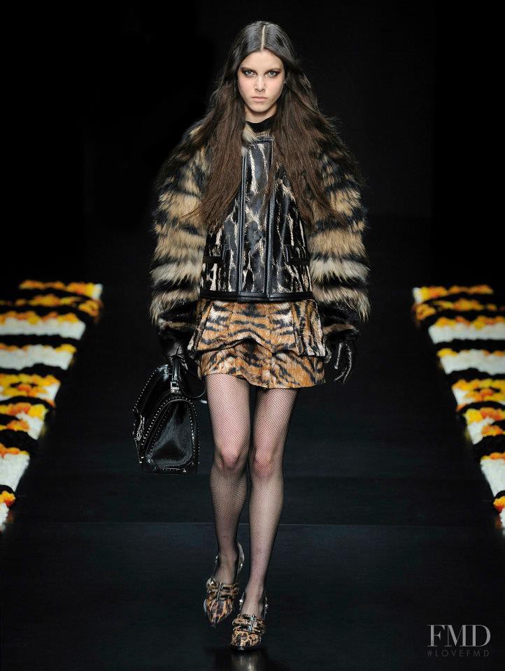 Tatiana Cotliar featured in  the Roberto Cavalli fashion show for Autumn/Winter 2012