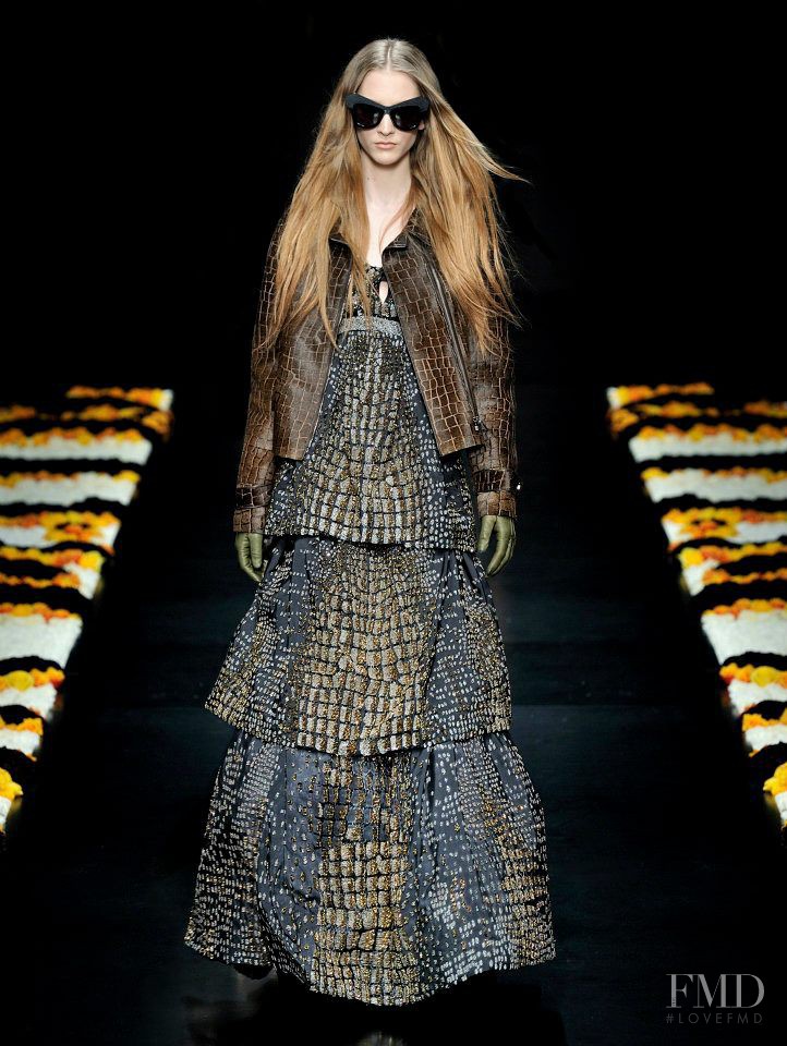 Rosanna Georgiou featured in  the Roberto Cavalli fashion show for Autumn/Winter 2012