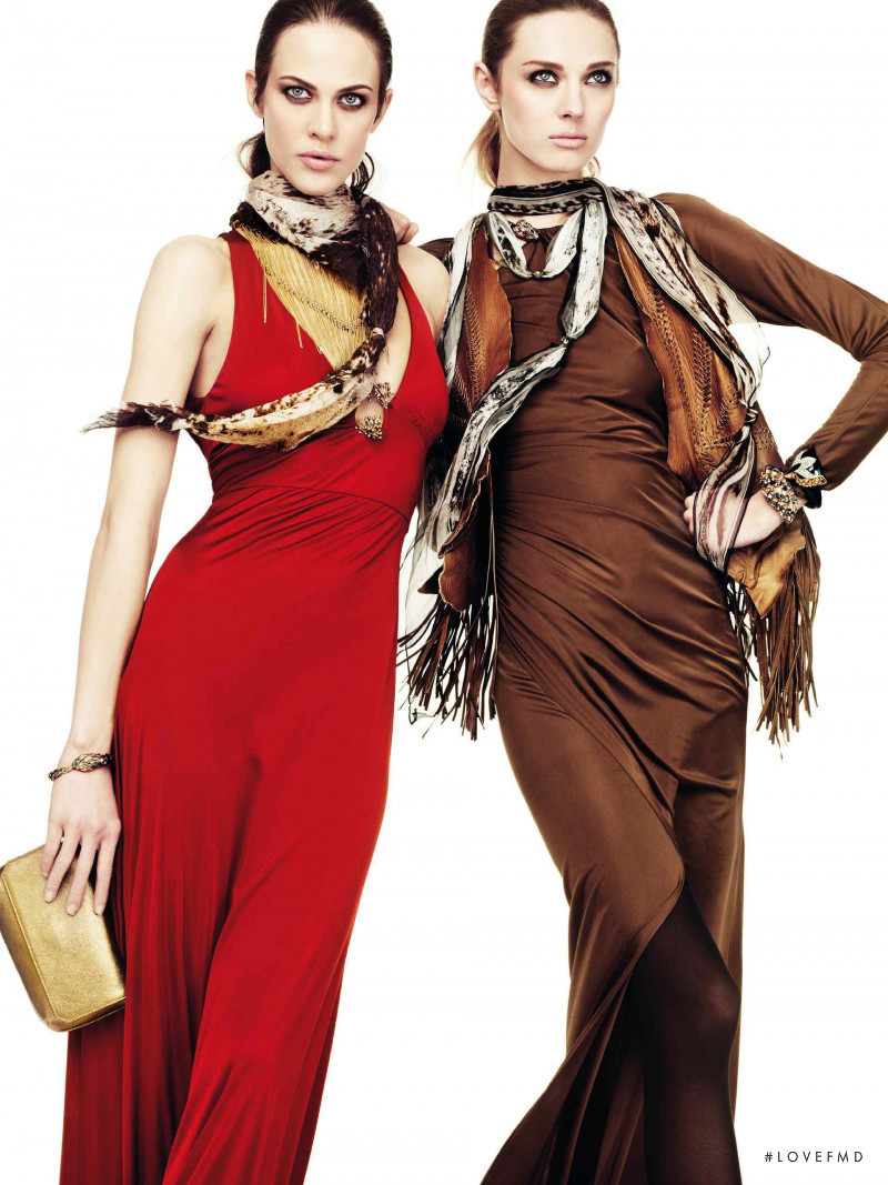 Aymeline Valade featured in  the Roberto Cavalli catalogue for Autumn/Winter 2011