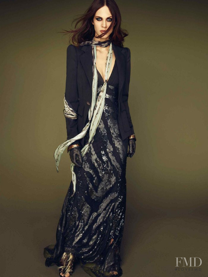 Aymeline Valade featured in  the Roberto Cavalli catalogue for Autumn/Winter 2011