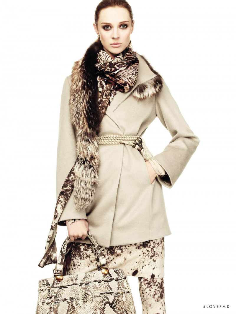 Olga Sherer featured in  the Roberto Cavalli catalogue for Autumn/Winter 2011