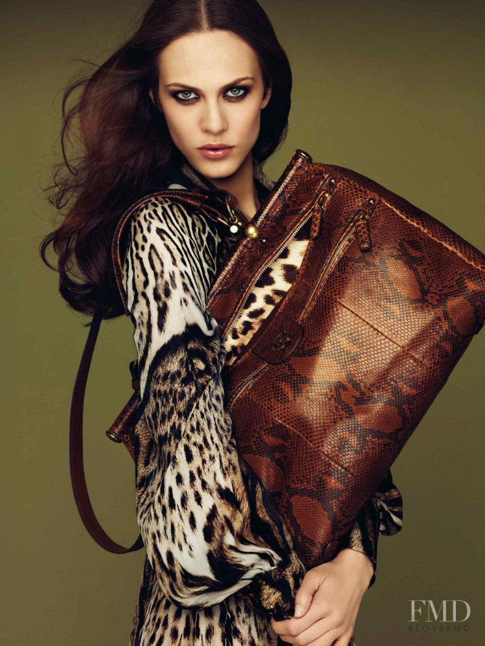 Aymeline Valade featured in  the Roberto Cavalli catalogue for Autumn/Winter 2011