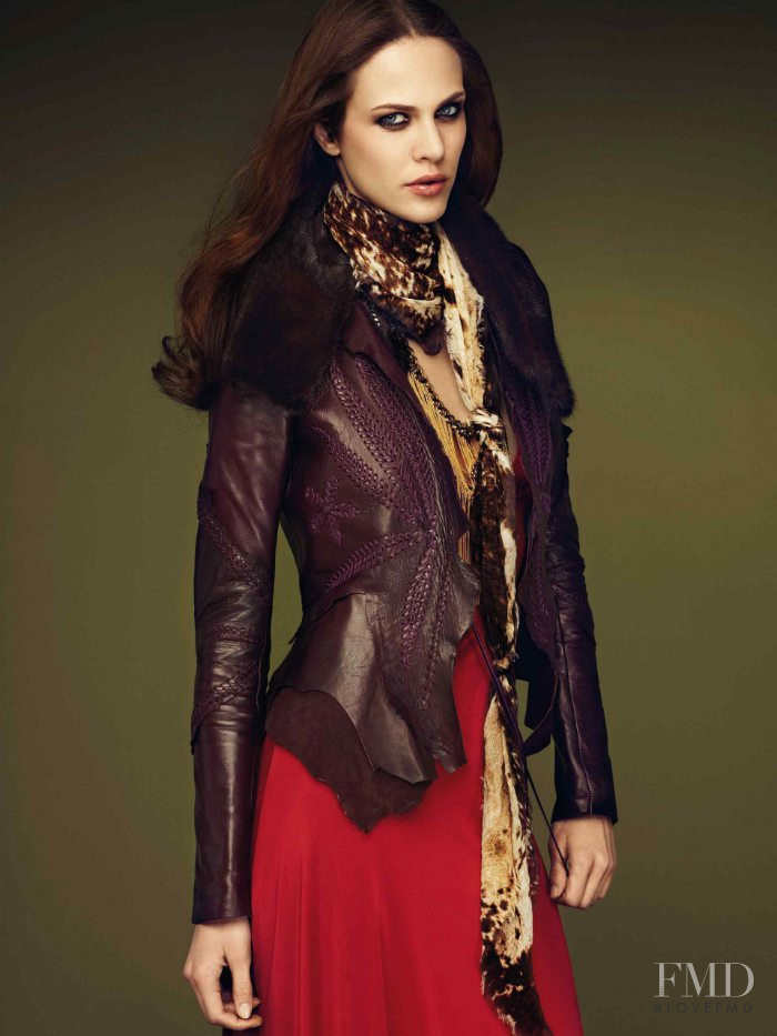 Aymeline Valade featured in  the Roberto Cavalli catalogue for Autumn/Winter 2011