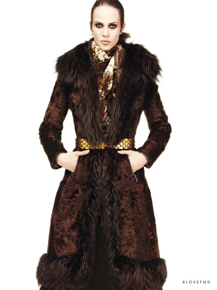 Aymeline Valade featured in  the Roberto Cavalli catalogue for Autumn/Winter 2011