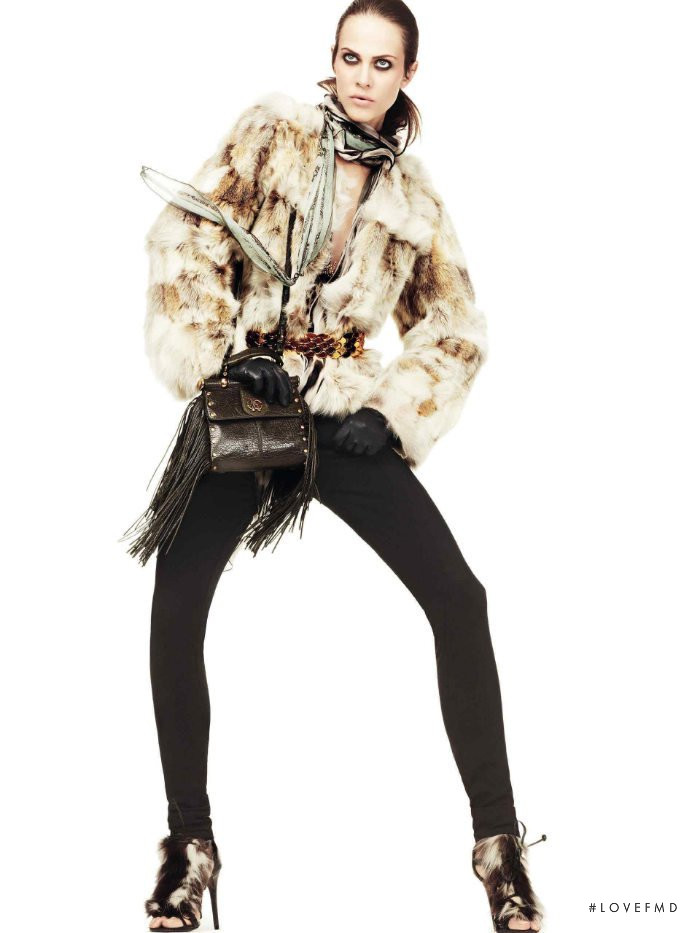 Aymeline Valade featured in  the Roberto Cavalli catalogue for Autumn/Winter 2011